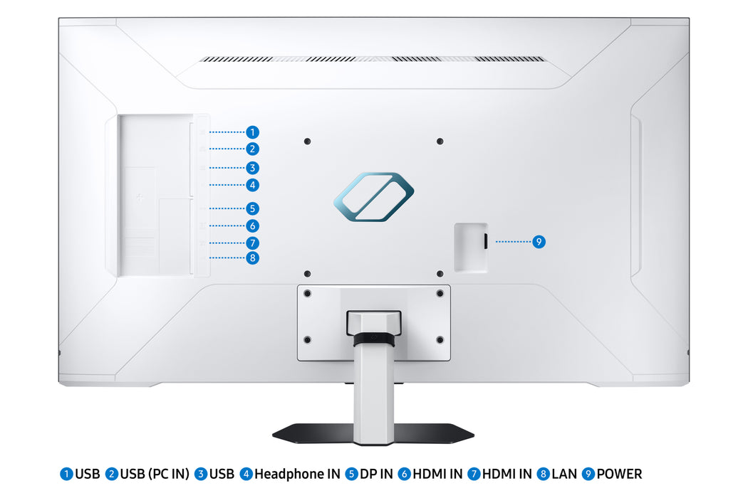 Samsung 43" G70C UHD, Mini-LED, Smart 144Hz Odyssey Gaming Monitor, 109.2 cm (43"), 3840 x 2160 pixels, 4K Ultra HD, LED, 1 ms, White