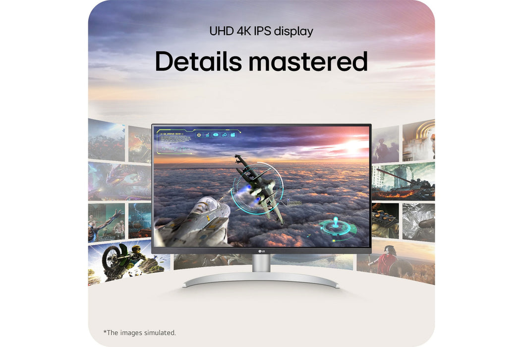LG 27UP650K-W, 68.6 cm (27"), 3840 x 2160 pixels, 4K Ultra HD, 5 ms, White