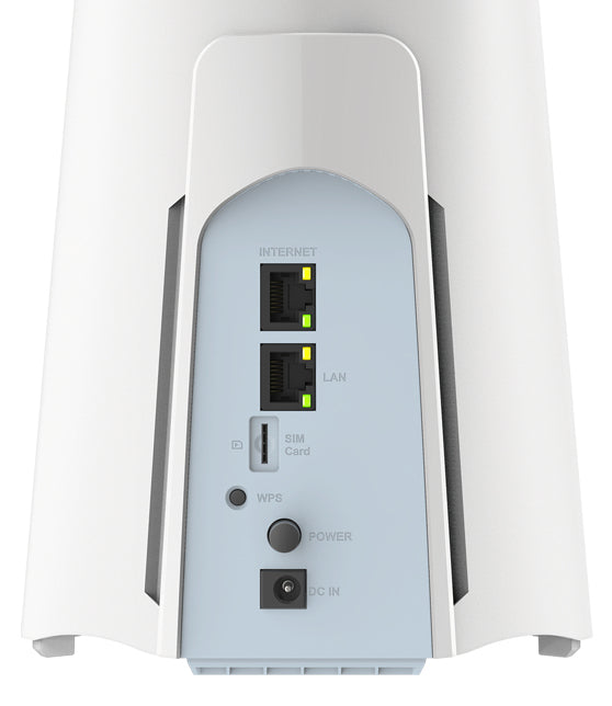 D-Link 5G NR AX3000 Wi-Fi 6 Router, Wi-Fi 6 (802.11ax), Dual-band (2.4 GHz / 5 GHz), Ethernet LAN, 5G, White, Desktop/pole router
