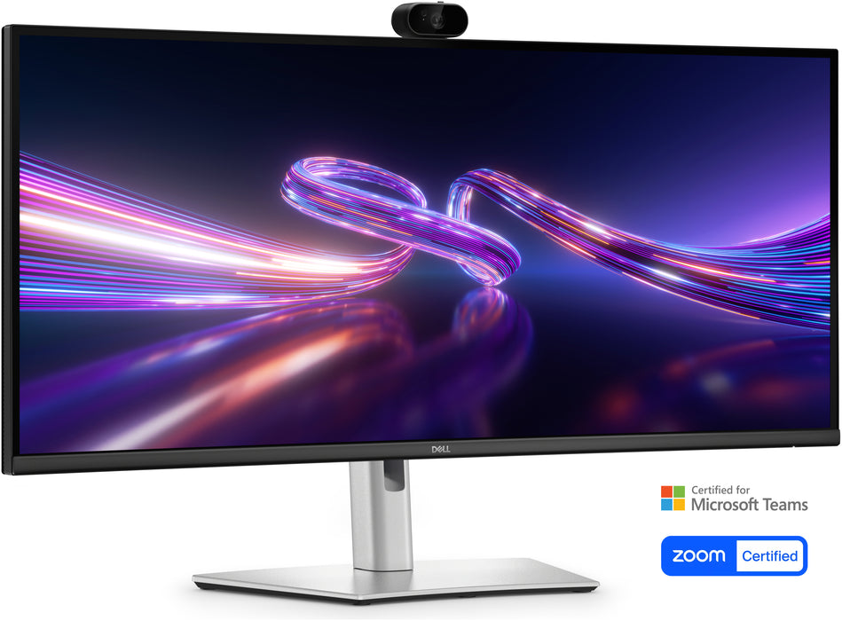 DELL Pro P P3426WEV, 86.6 cm (34.1"), 3440 x 1440 pixels, Wide Quad HD, LCD, 8 ms, Black, Silver