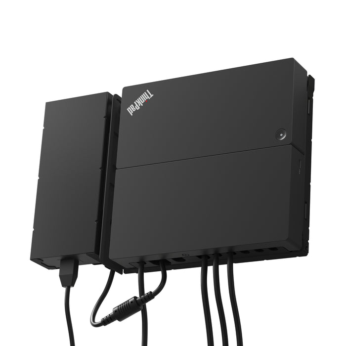 Lenovo ThinkSmart SmartDock, Wired, USB 3.2 Gen 2 (3.1 Gen 2) Type-C, 60 W, 100,1000 Mbit/s, Black, 3840 x 2160 pixels