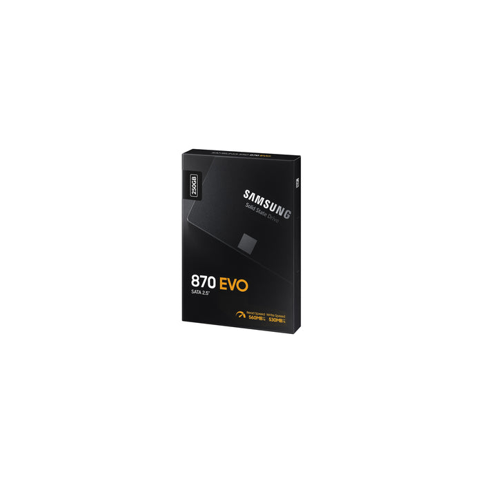 Samsung 870 EVO, 250 GB, 2.5", 560 MB/s, 6 Gbit/s