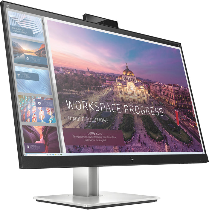 HP E24d G4 FHD USB-C Docking Monitor, 60.5 cm (23.8"), 1920 x 1080 pixels, Full HD, LED, 5 ms, Black, Silver