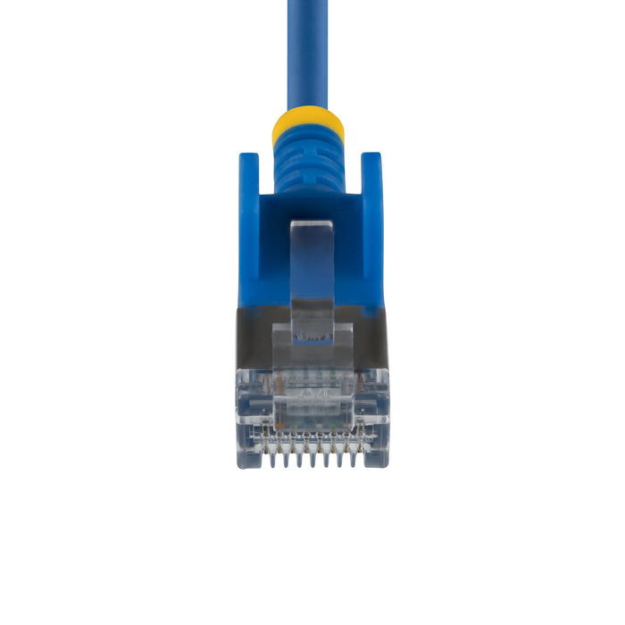 StarTech.com 3m Blue Ultra Slim Cat6A Ethernet Cable, Snagless, FTP, Pure Bare Copper Wire, 34AWG Slim RJ45 Network Patch Cord, Individually Tested, 3 m, Cat6a, U/FTP (STP), RJ-45, RJ-45, Blue