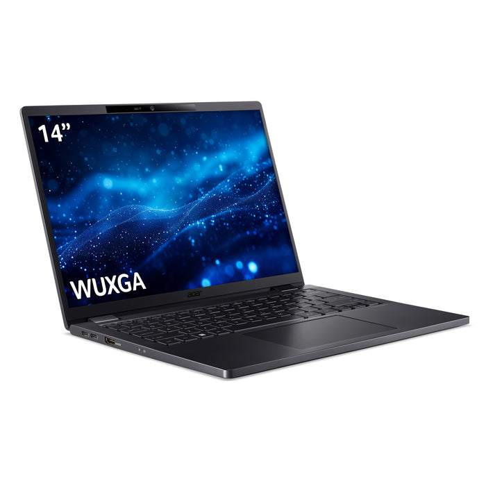 Acer TravelMate P6 TMP614-53, 14" WUXGA IPS SlimBezel, Intel Core i7-1355U, 16 GB LPDDR5, 512GB PCIe NVMe SED SSD, 3 Years Carry in, Windows 11 Pro, Intel® Core™ i7, 35.6 cm (14"), 1920 x 1200 pixels, 16 GB, 512 GB, Windows 11 Pro