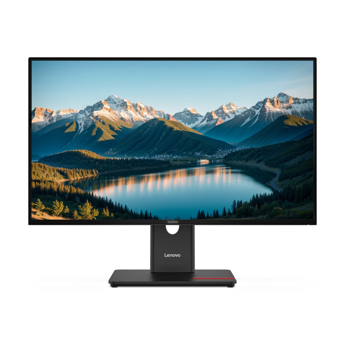 Lenovo ThinkVision T27Q-40 Monitor, 68.6 cm (27"), 2560 x 1440 pixels, Wide Quad HD, LED, 6 ms, Black