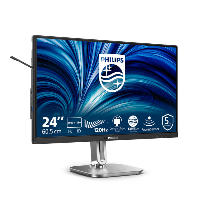 Philips 4000 series 24B2N4200/00, 60.5 cm (23.8"), 1920 x 1080 pixels, Full HD, LCD, 4 ms, Grey