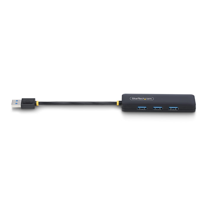 StarTech 4-Port USB-A Hub, USB 3.0 (5Gbps) Data Transfer, Bus Powered, Travel Mini Hub, Portable Multi-Port USB Splitter, Windows PC, MacBook, iMac, Chromebook, Surface and More