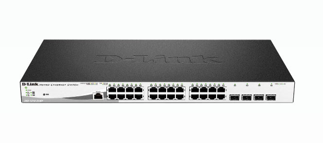 D-Link 28-Port Gigabit PoE+ Smart Managed Switch including 4 x 100/1000Mbps Combo Ports, Managed, L2, Gigabit Ethernet (10/100/1000), Power over Ethernet (PoE), Rack mounting, 1U