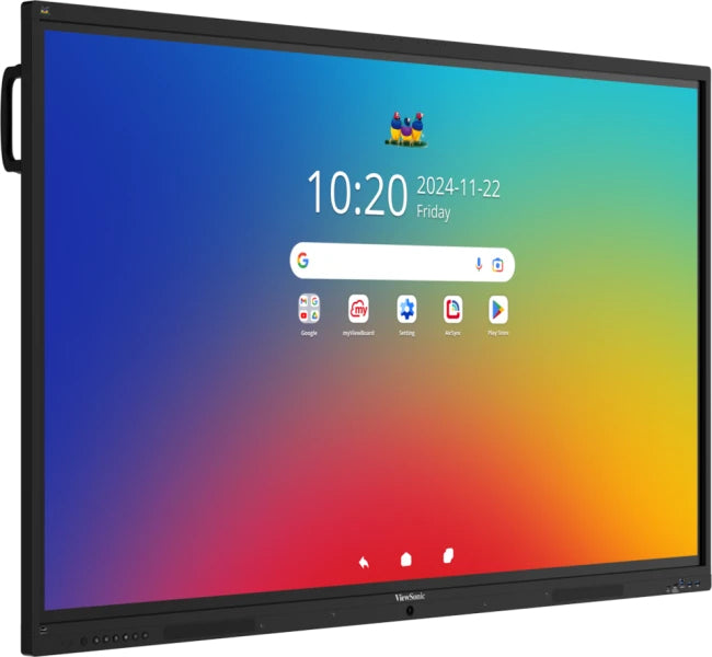 Viewsonic IFP6541-1-1C, 165.1 cm (65"), 1428.48 x 803.52 mm, 450 cd/m², 1.07 billion colours, 3840 x 2160 pixels, 4K Ultra HD