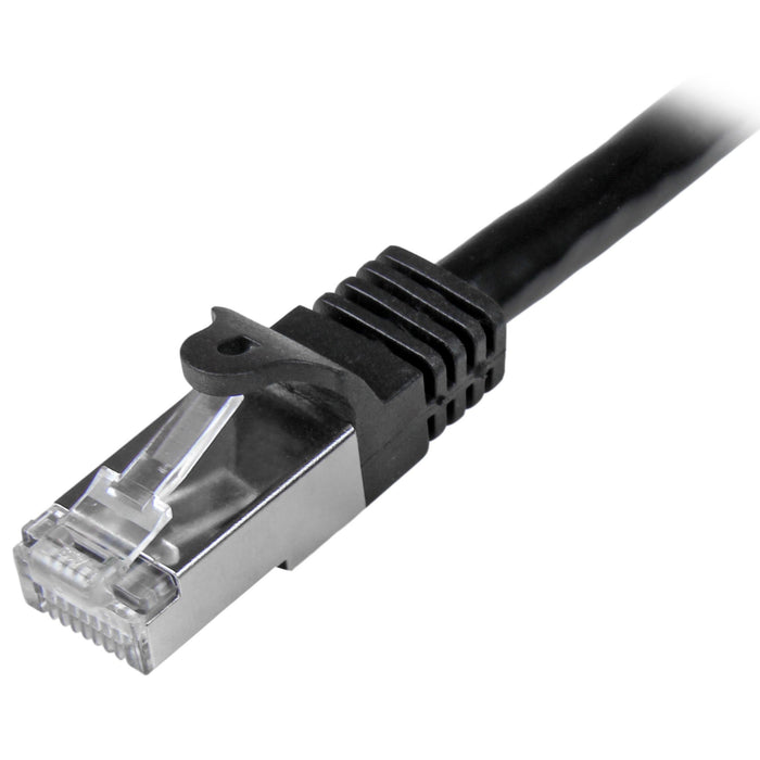 StarTech.com Cat6 Patch Cable - Shielded (SFTP) - 2 m, Black, 2 m, Cat6, SF/UTP (S-FTP), RJ-45, RJ-45, Black