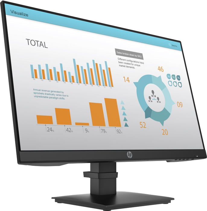 HP P-Series P24 G4, 60.5 cm (23.8"), 1920 x 1080 pixels, Full HD, 14 ms
