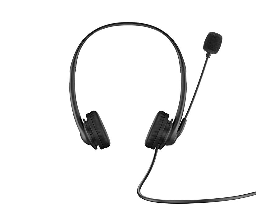 HP Stereo USB Headset G2, Wired, Office/Call center, 90 g, Headset, Black