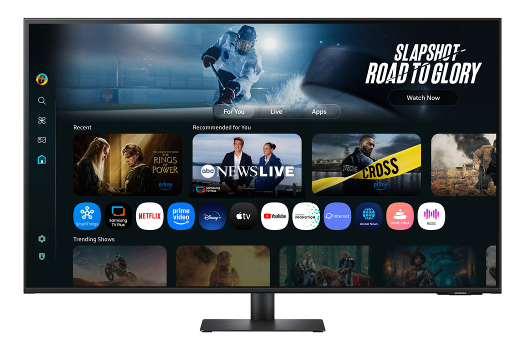 Samsung 43" Smart Monitor M70F UHD, 109.2 cm (43"), 3840 x 2160 pixels, 4K Ultra HD, LCD, 4 ms, Black