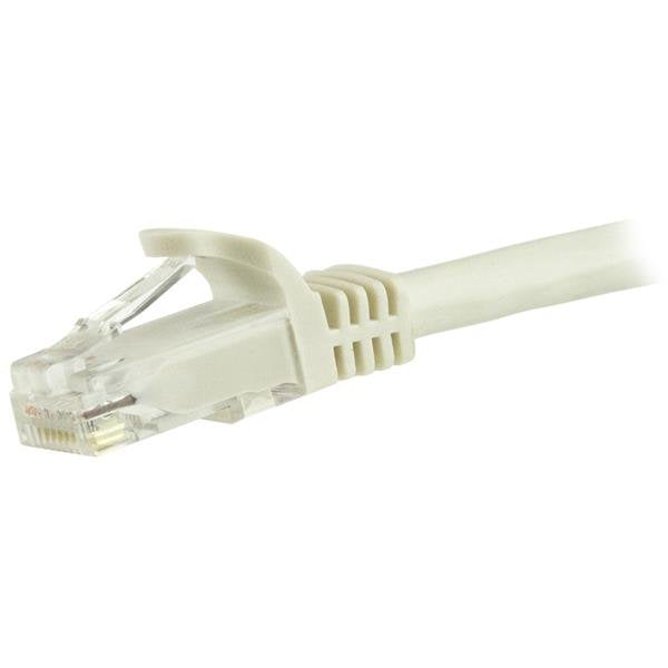 StarTech.com 5m CAT6 Ethernet Cable - White CAT 6 Gigabit Ethernet Wire -250MHz 100W PoE RJ45 UTP Network/Patch Cord Snagless w/Strain Relief Individually Tested, 5 m, Cat6, U/UTP (UTP), RJ-45, RJ-45, White