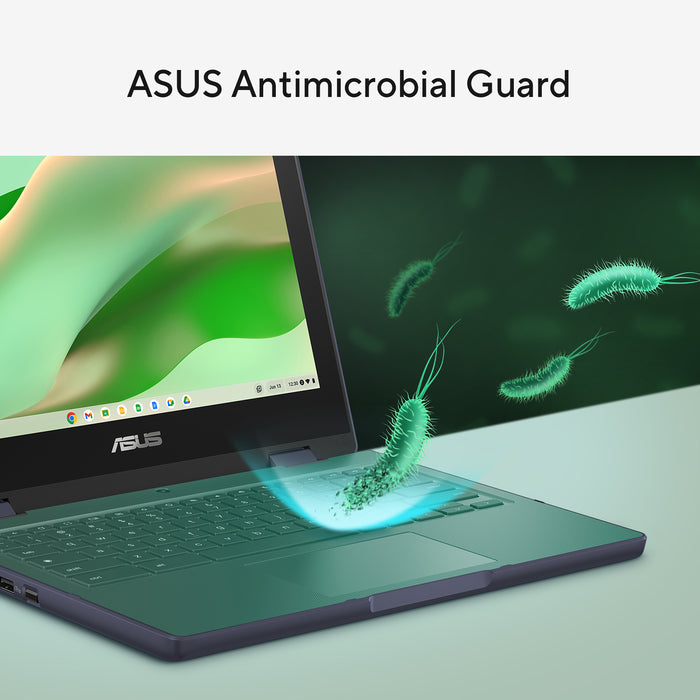 ASUS Chromebook CZ11 Flip CZ1104FM4A-NS0029, MediaTek Kompanio, 2 GHz, 29.5 cm (11.6"), 1366 x 768 pixels, 4 GB, 64 GB