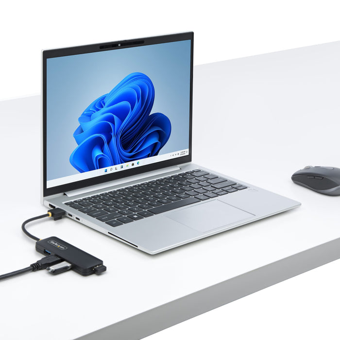 StarTech 4-Port USB-A Hub, USB 3.0 (5Gbps) Data Transfer, Bus Powered, Travel Mini Hub, Portable Multi-Port USB Splitter, Windows PC, MacBook, iMac, Chromebook, Surface and More