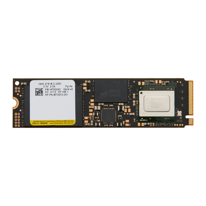 HP 2TB PCIe-4x4 NVMe TLC M.2 Solid State Drive, 2 TB, M.2