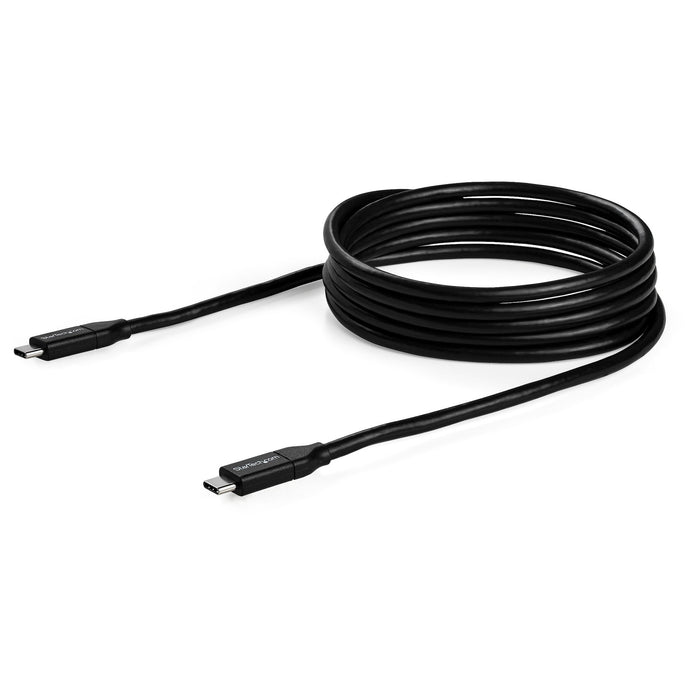 StarTech.com 6.6ft (2m) USB-C Fast Charging Cable, Charge & Sync, 100W (5A) PD, USB 2.0, USB-IF Certified - Black USB C Charging Cord, 2 m, USB C, USB C, USB 2.0, 0.48 Gbit/s, Black