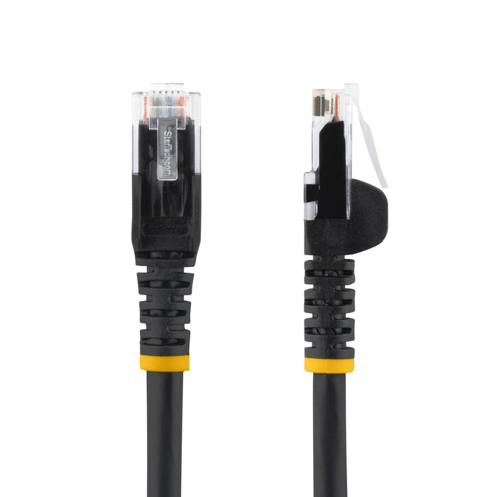 StarTech.com 5m CAT6 Ethernet Cable - LSZH (Low Smoke Zero Halogen) - 10 Gigabit 250Mhz 100W PoE RJ45 10GbE UTP Network Patch Cord Snagless with Strain Relief - Black, CAT 6, ETL Verified, 24AWG, 5 m, Cat6, U/UTP (UTP), RJ-45, RJ-45, Black
