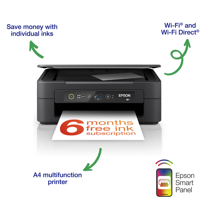 Epson Expression Home XP-2200, Inkjet, Colour printing, 5760 x 1440 DPI, A4, Direct printing, Black