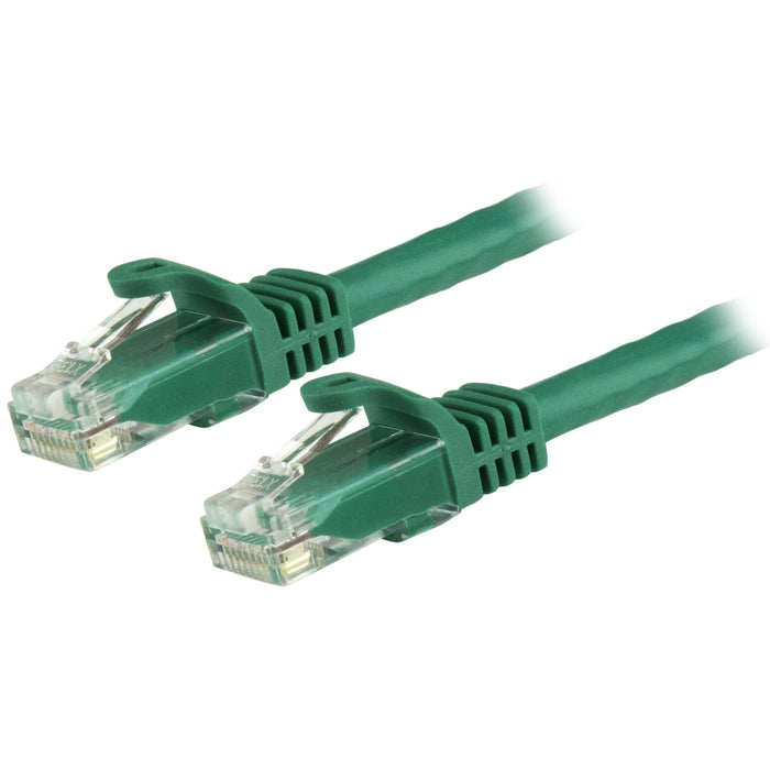 StarTech.com 50cm CAT6 Ethernet Cable - Green CAT 6 Gigabit Ethernet Wire -250MHz 100W PoE RJ45 UTP Network/Patch Cord Snagless w/Strain Relief Individually Tested, 0.5 m, Cat6, U/UTP (UTP), RJ-45, RJ-45, Green
