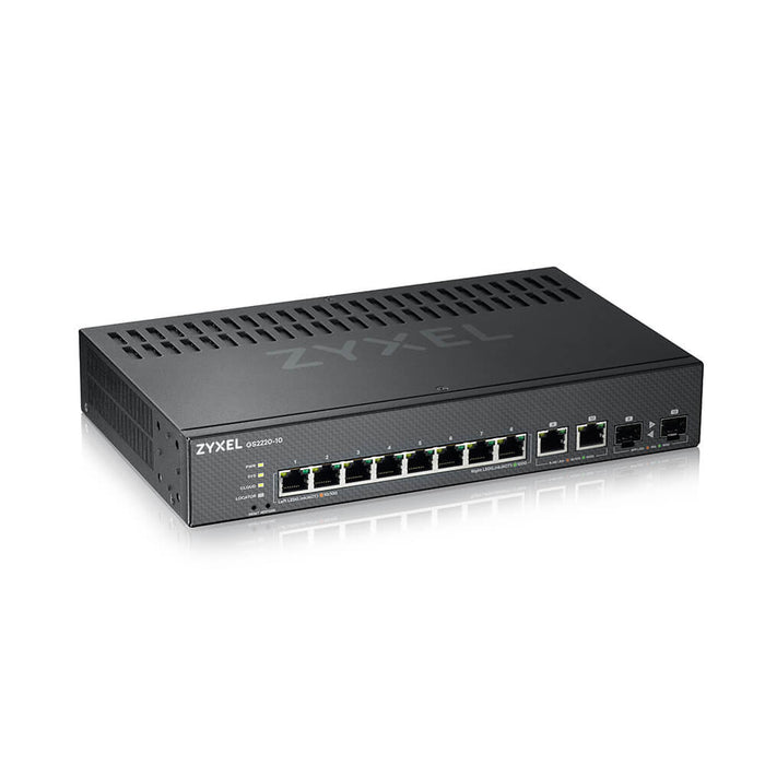 Zyxel GS2220-10, Managed, L2, Gigabit Ethernet (10/100/1000), Rack mounting