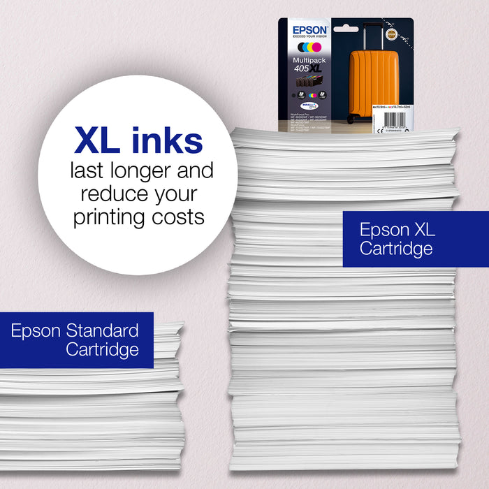 Epson Singlepack Black 405XL DURABrite Ultra Ink, High (L) Yield, Black, Pigment-based ink, 18.9 ml, 1 pc(s), Single pack