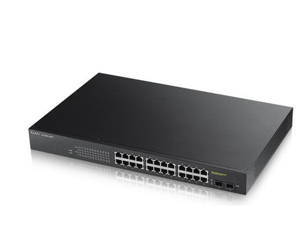 Zyxel GS1900-24HP, Managed, Gigabit Ethernet (10/100/1000), 1U