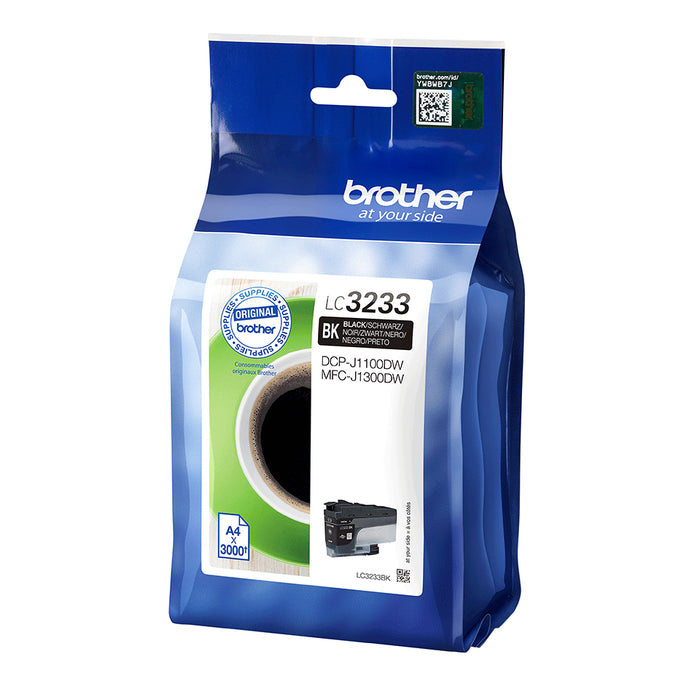 Brother LC3233BK, Standard Yield, Black, Pigment-based ink, 1 pc(s), 3000 pages, Single pack