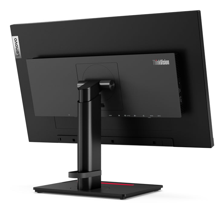 Lenovo ThinkVision P24h-2L + MC 50, 60.5 cm (23.8"), 2560 x 1440 pixels, Quad HD, LED, 6 ms, Black