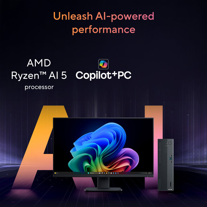 ASUS ExpertCenter PM700SK-0R5330012X, 2 GHz, AMD Ryzen™ AI 5, 330, 16 GB, 512 GB, Windows 11 Pro