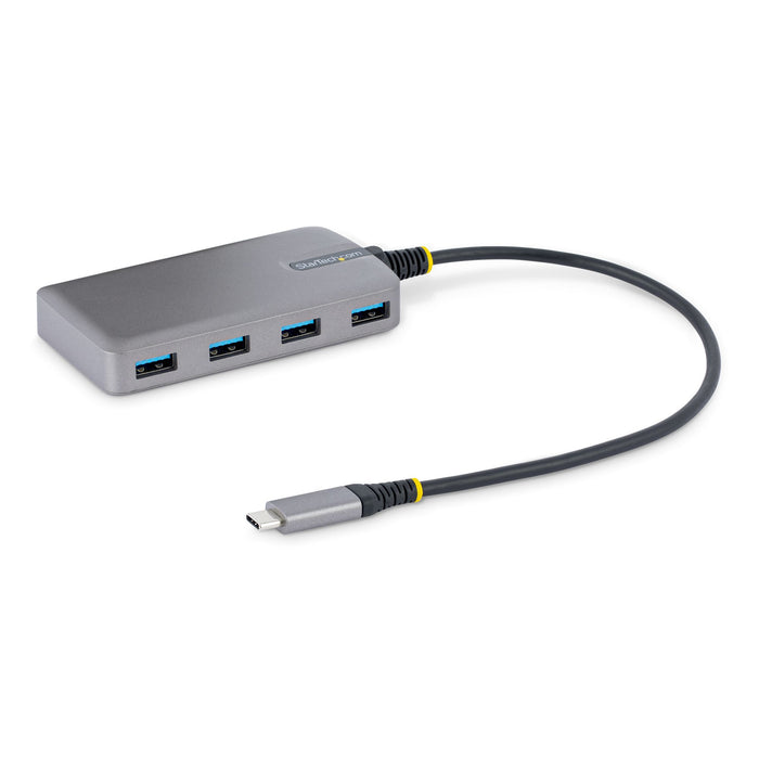 StarTech 4-Port USB-C Hub - 5Gbps - Bus Powered - USB C to 4x USB-A Hub w/ Optional Auxiliary Power Input - Portable Desktop/Laptop USB Hub - 1ft (30cm) Cable - USB Expansion Hub (5G4AB-USB-C-HUB)