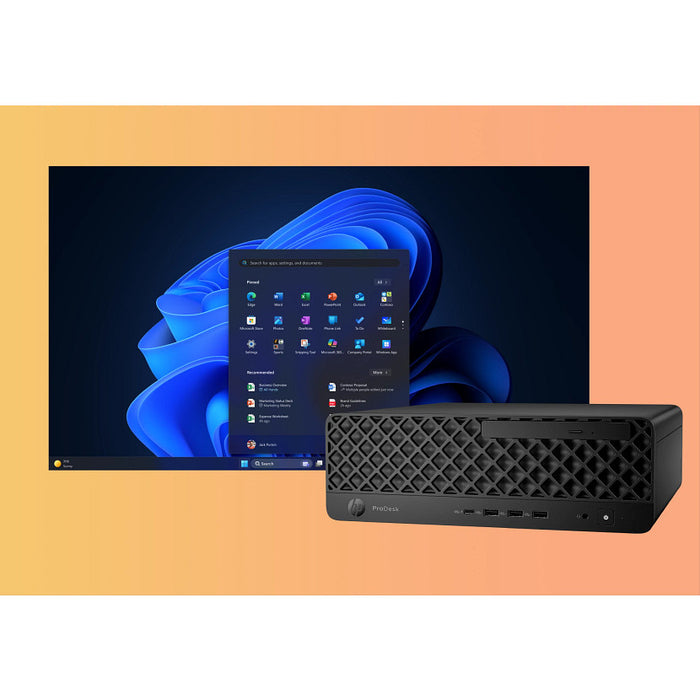 HP ProDesk 4 SFF G1i AI PC, Intel Core Ultra 5, 235, 8 GB, DDR5-SDRAM, 256 GB, Windows 11 Pro