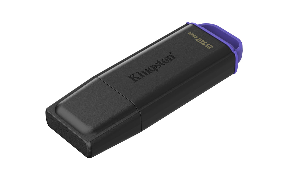 Kingston Technology DataTraveler 512GB Portable USB 3.2 Gen 1 Exodia Black/Purple, 512 GB, USB Type-A, 3.2 Gen 1 (3.1 Gen 1), Cap, 9.36 g, Black, Violet