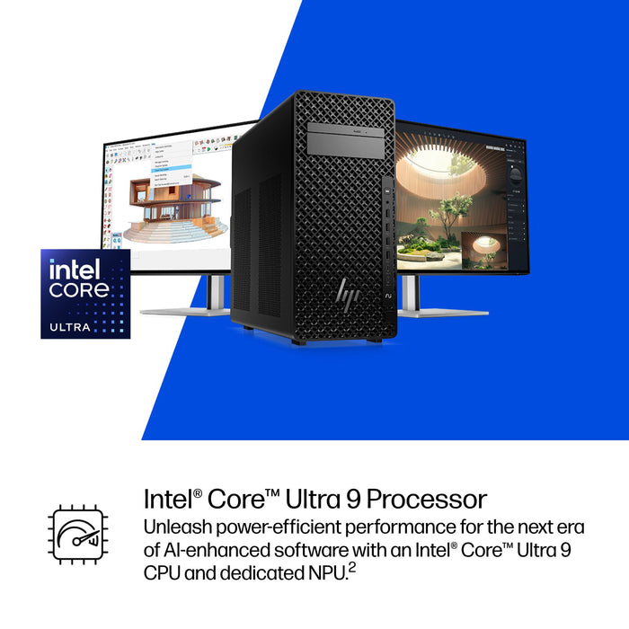 HP Z2 Tower G1i, Intel Core Ultra 9, 285K, 32 GB, DDR5-SDRAM, 1 TB, Windows 11 Pro