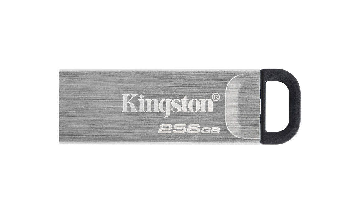 Kingston Technology DataTraveler 256GB Kyson USB Flash Drive, 256 GB, USB Type-A, 3.2 Gen 1 (3.1 Gen 1), 200 MB/s, Capless, Silver