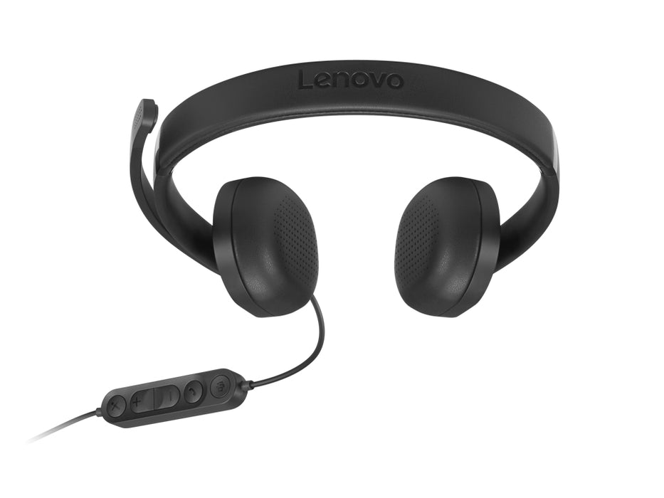 Lenovo VoIP Headset 5000, Wired, Office/Call center, 20 - 20000 Hz, 144 g, Headset, Black