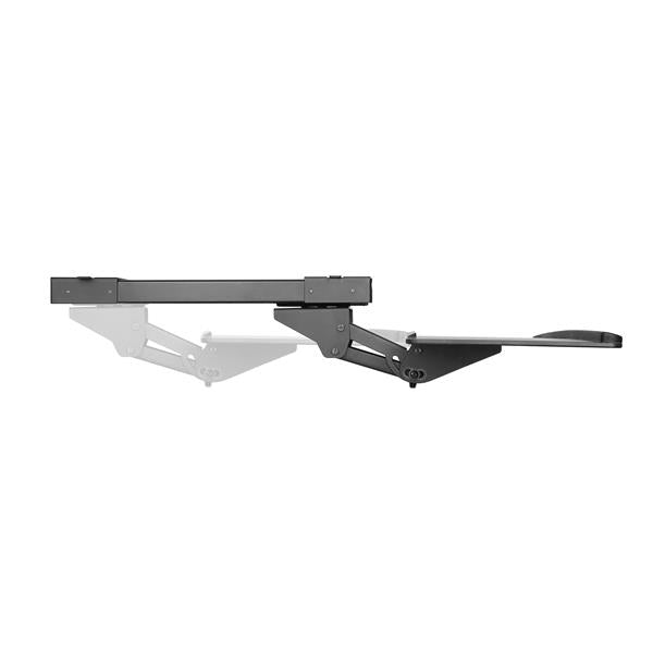 StarTech.com Under-Desk Keyboard Tray - Adjustable, Black, 2 kg, Plastic, Steel, 20°, -15 - 15°, 782 mm