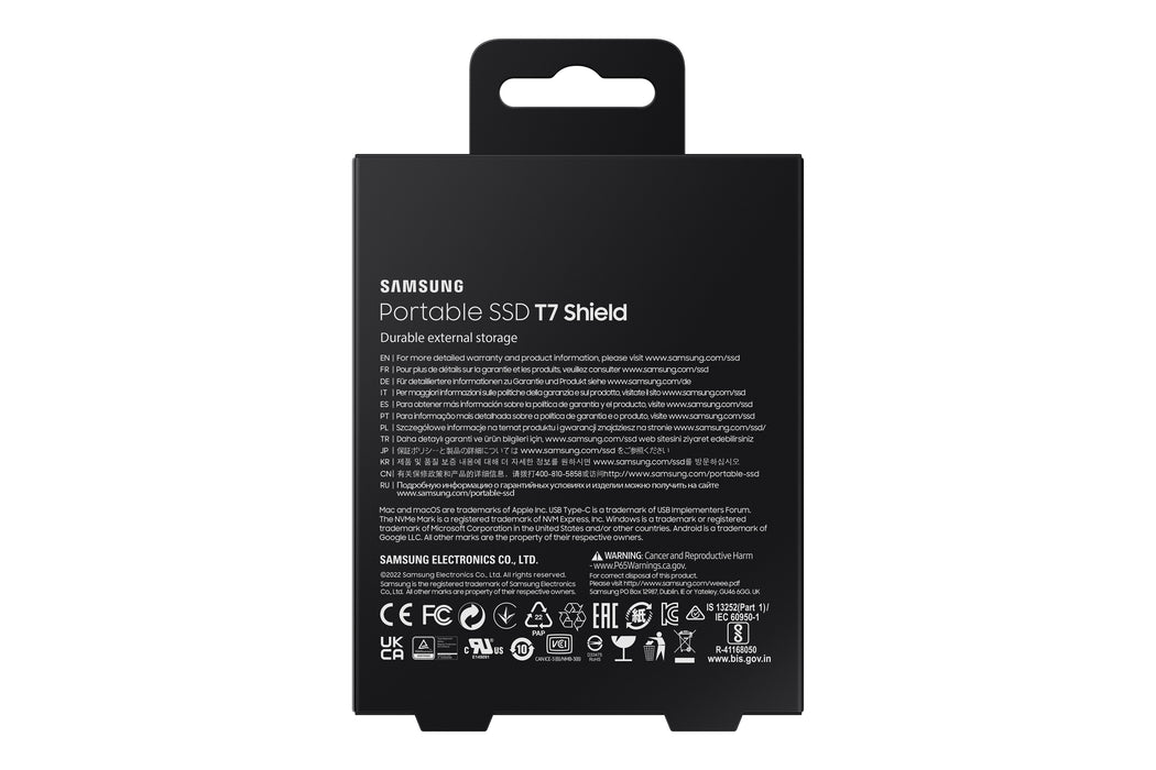 Samsung MU-PE4T0S, 4 TB, USB Type-C, 3.2 Gen 2 (3.1 Gen 2), 1050 MB/s, Password protection, Black