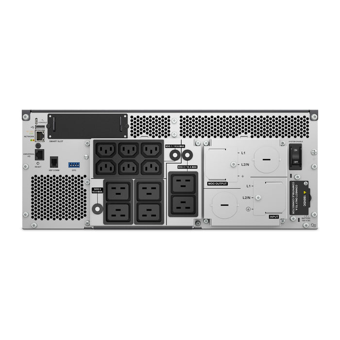 APC Smart-UPS Ultra On-Line Li-Ion SRTL10KRM4UI, 10KW, 4U Rack/Tower, 6xC13 & 6xC19, NMC, Double-conversion (Online), 10 kVA, 10000 W, Sine, 220 V, 240 V
