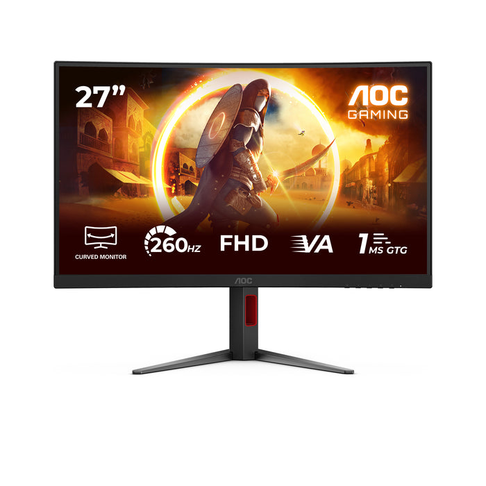 AOC G4 C27G4Z2, 68.6 cm (27"), 1920 x 1080 pixels, Full HD, LCD, 1 ms, Black, Red