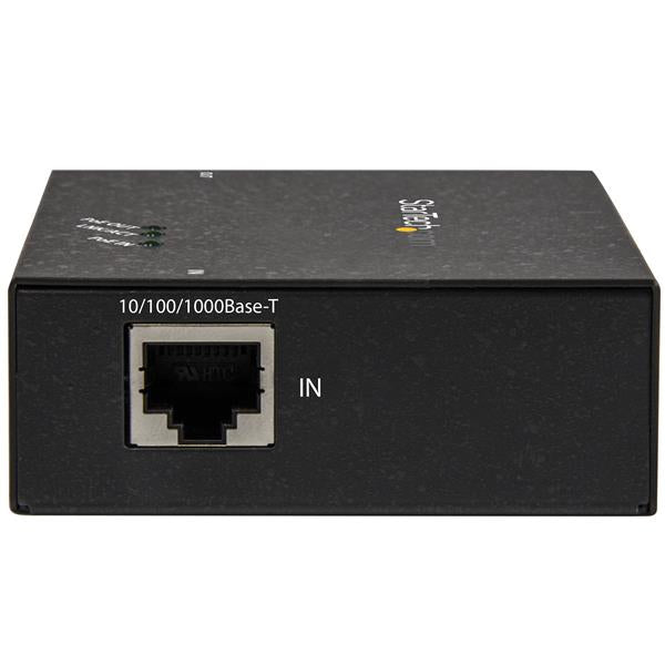 StarTech.com 1-Port Gigabit PoE+ Extender - 802.3at and 802.3af - 100 m (330 ft) - TAA, Network repeater, 100 m, 2000 Mbit/s, Full, Half, 50000 h, 10/100/1000Base-T(X)