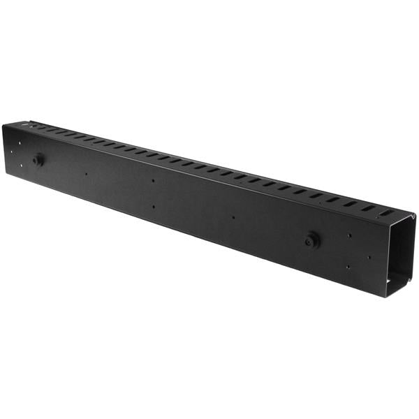 StarTech.com Vertical Cable Organizer with Finger Ducts - 20U - 3 ft., Cable management panel, Plastic, Steel, Black, 1 pc(s), 2.3 kg