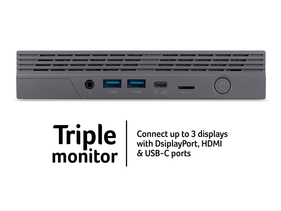 Acer Chromebox CXI5 (Intel Core i3-1215U, 8 GB RAM, eMMC 128GB, Chrome OS), 1.2 GHz, Intel® Core™ i3, i3-1215U, 8 GB, 128 GB, ChromeOS