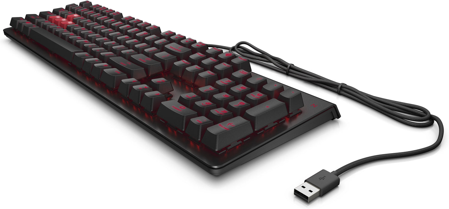 HP OMEN by Encoder Keyboard, Full-size (100%), Wired, USB, Mechanical, Black