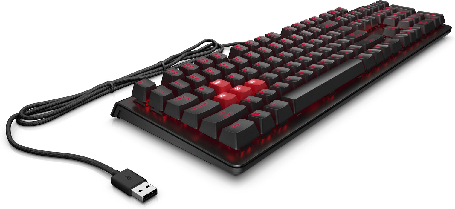 HP OMEN by Encoder Keyboard, Full-size (100%), Wired, USB, Mechanical, Black