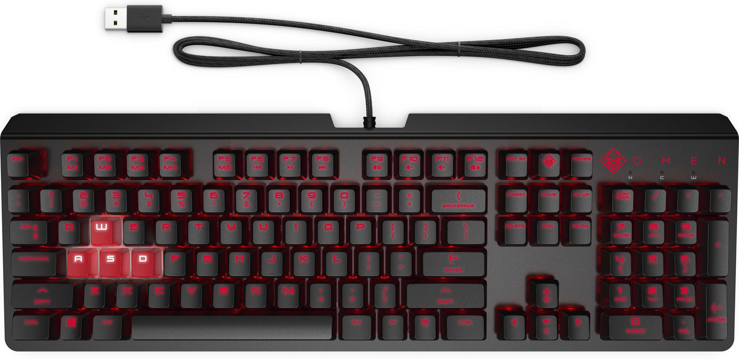 HP OMEN by Encoder Keyboard, Full-size (100%), Wired, USB, Mechanical, Black