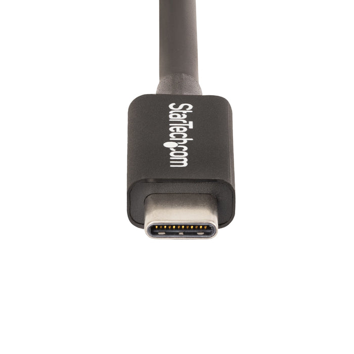 StarTech.com 3.3ft (1m) Thunderbolt 4 Cable - 40Gbps - 100W PD - 4K/8K Video - Intel-Certified Thunderbolt Cable - Compatible w/ USB4/Thunderbolt 3/USB 3.2/USB Type-C/DisplayPort, Male, Male, 1 m, 40 Gbit/s, Black, Nickel