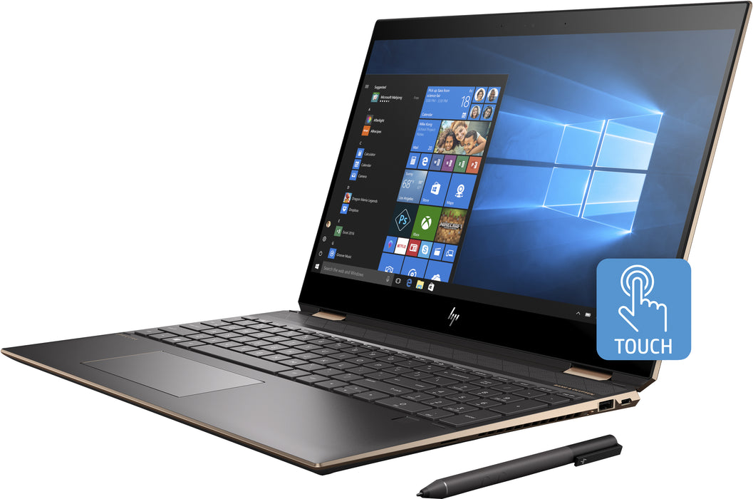 HP Spectre x360 15-df0004na, Intel® Core™ i7, 2.2 GHz, 39.6 cm (15.6"), 1920 x 1080 pixels, 8 GB, 512 GB